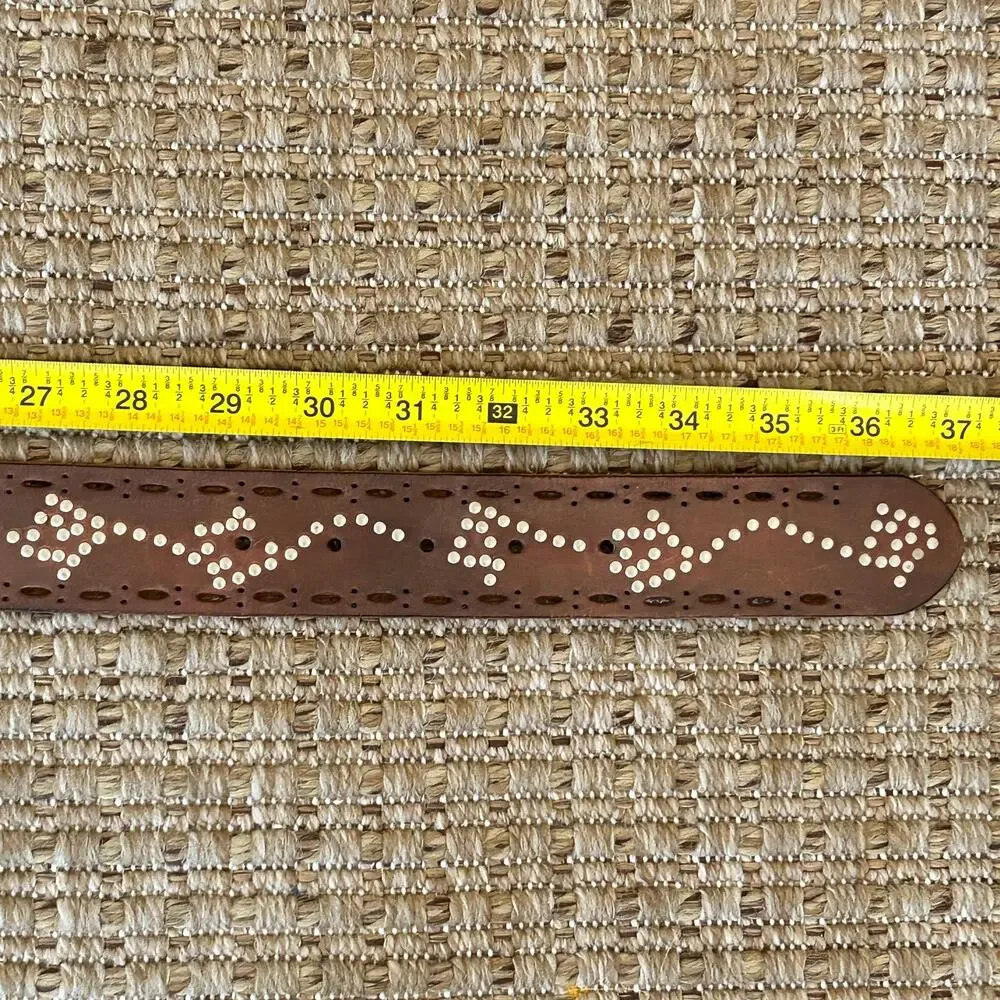 Vintage Gap Genuine Leather Studded Belt - Size M